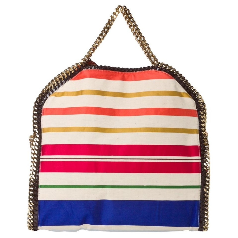 Stella McCartney Falabella Striped Small Tote